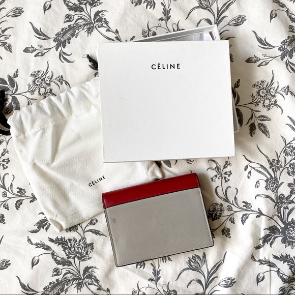 Céline Pocket Cardholder - Pop Red - Picture 3 of 4